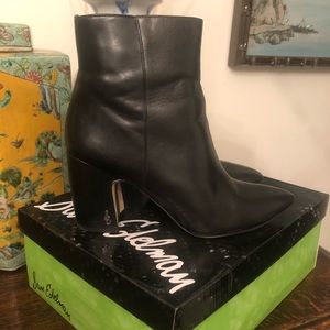 Sam Edelman Hilty Black Leather Boots